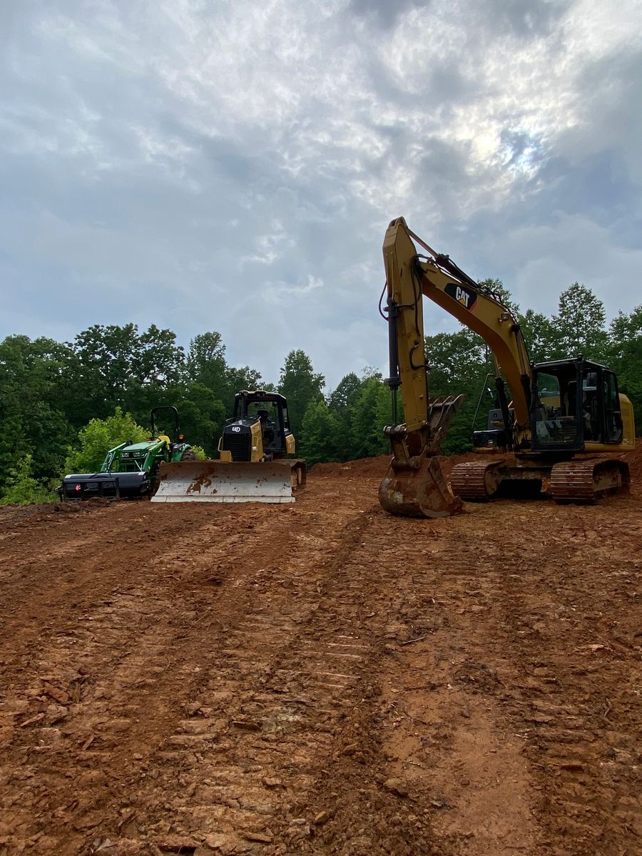 Grading for J&G LandWorx LLC in Rutherfordton, NC