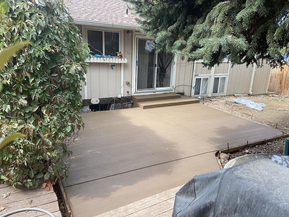 Stamped Concrete Installation for  LG Contractors in Denver, CO