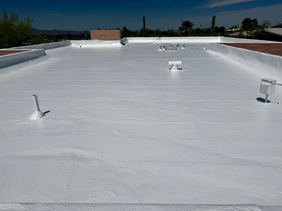Roof Coating for Eco Form Construction in Tucson, AZ