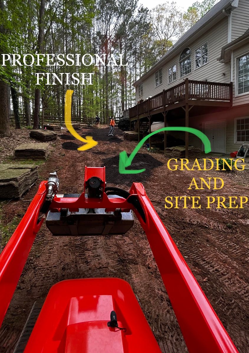 GRADING & SITE PREP for UNION HILL LANDSCAPING in Canton, GA