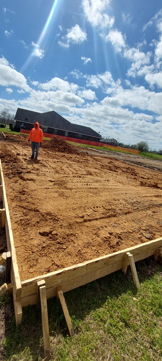 Dirt Work for Slabs on Grade - Concrete Specialist in Spring, TX