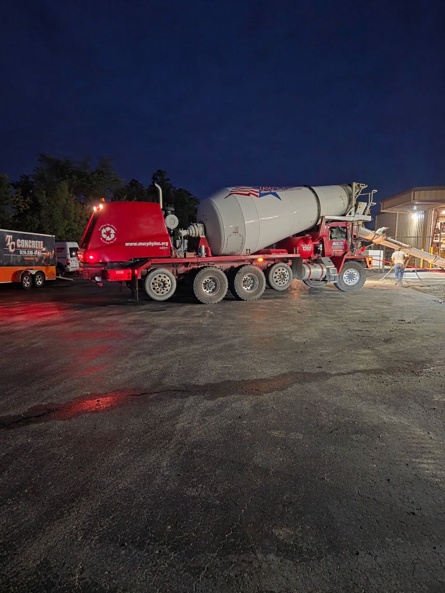 Concrete Pumping for TC Concrete LLC in Kaukauna, WI