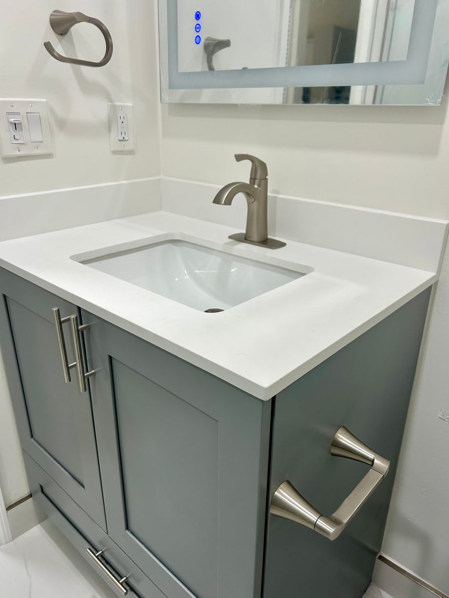Bathroom Renovation for G & D Painting And Renovations Company in Port St. Lucie, FL