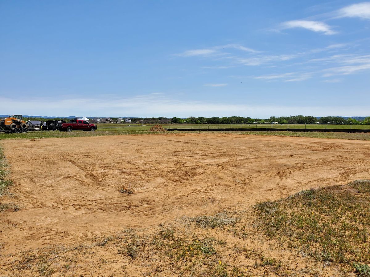 Gravel Ranch Roads for Bison Creek Construction in New Braunfels, TX