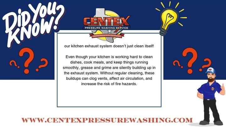 Commercial Kitchen Hood & Exhaust Vent Cleaning for Centex Pressure Washing Service in San Marcos, TX