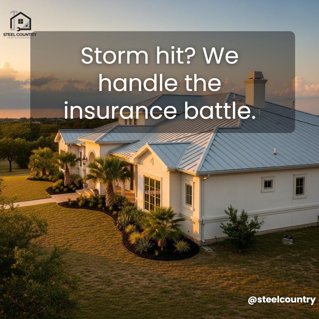 Insurance Reroofing Projects for Steel Country Home Restorations in Cibolo, TX