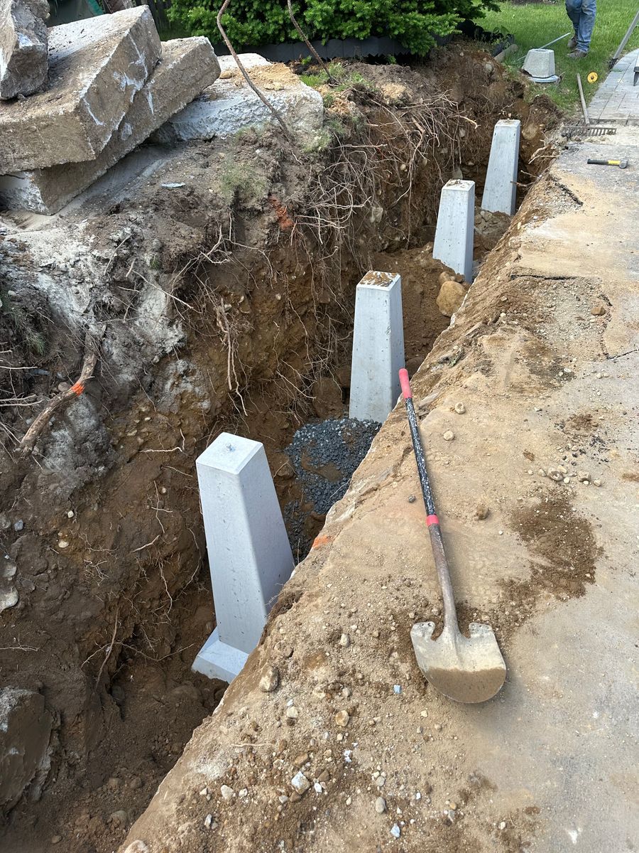 Retaining Wall Construction for Shawn's Landscaping in Worcester, MA