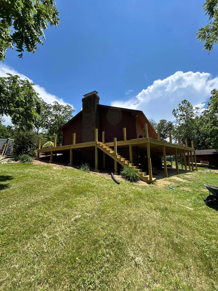 Deck & Patio Installation for E&H Contracting in Staunton, VA