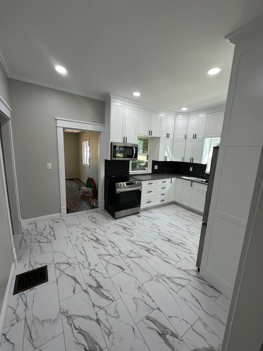 Finished stairs for Blair Construction & Home Improvement in St. Charles, MO