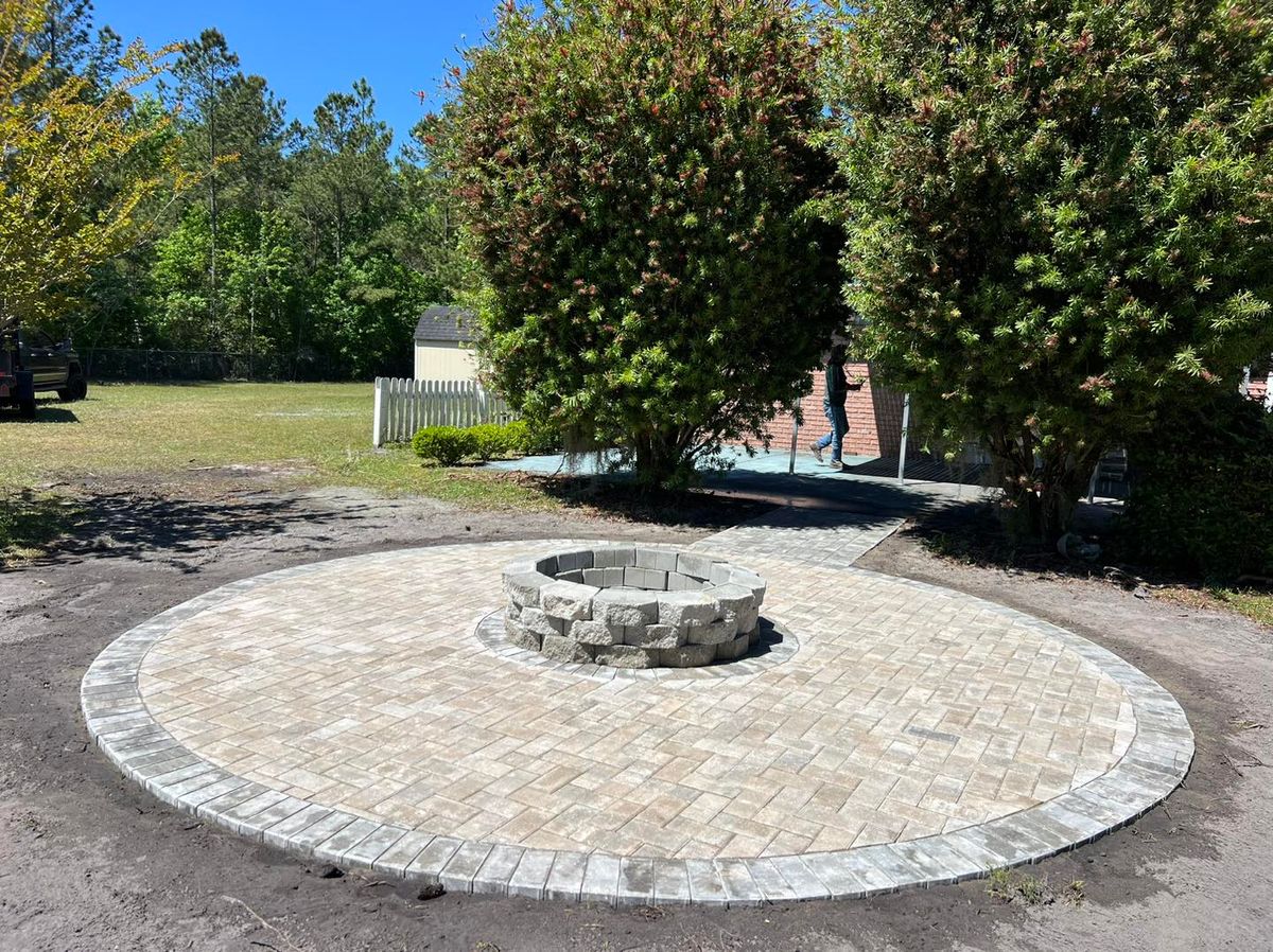 Hardscape Installation for Santos Landscape in Waycross, GA