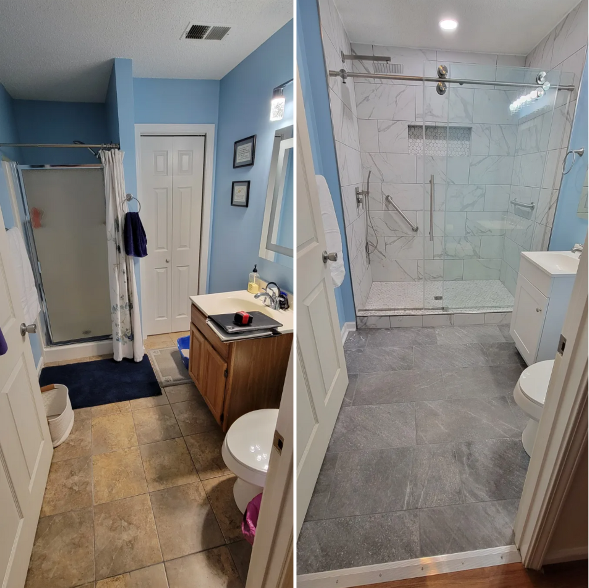 Bathroom Renovation for Middle Man Construction in Fall Branch, TN