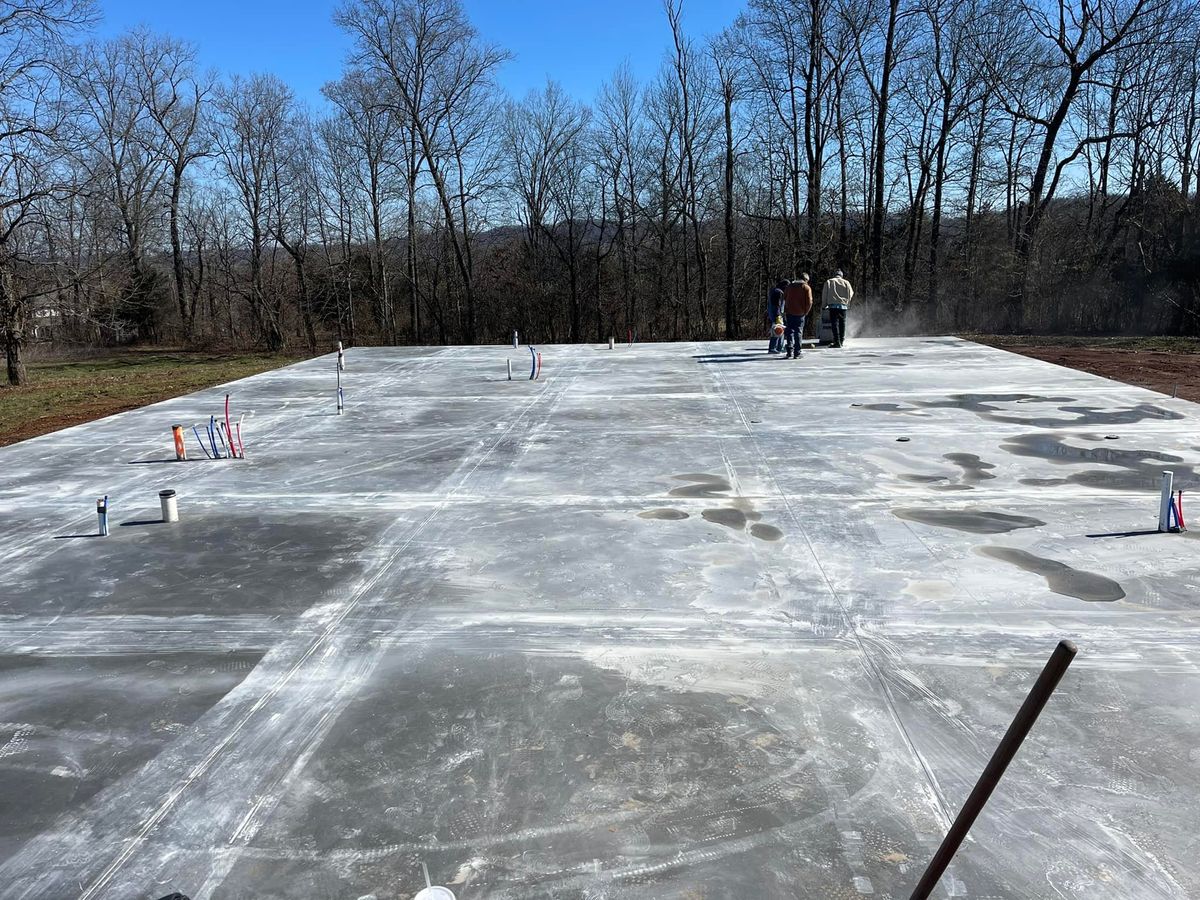 Concrete Slab Construction for Tommy Moore Construction in Anderson County, TN