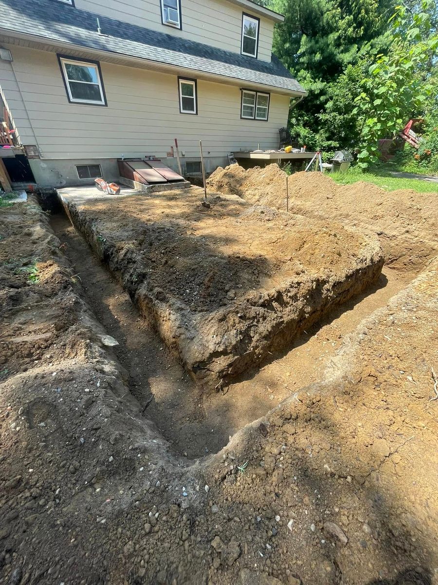 Footings for Just In Time Excavating LLC in Williamstown, NJ