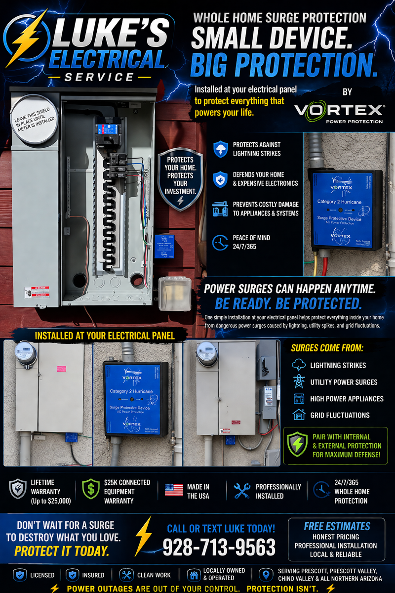 Electrical Panel Upgrades for Luke’s Electrical Service in Chino Valley, AZ