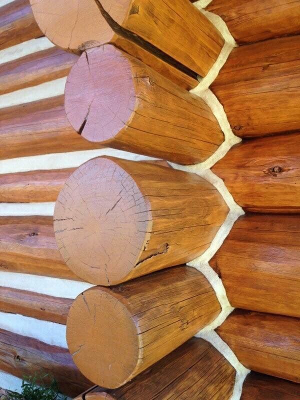 Log Home Chinking for True Blue Logworks LLC in Corvallis, MT