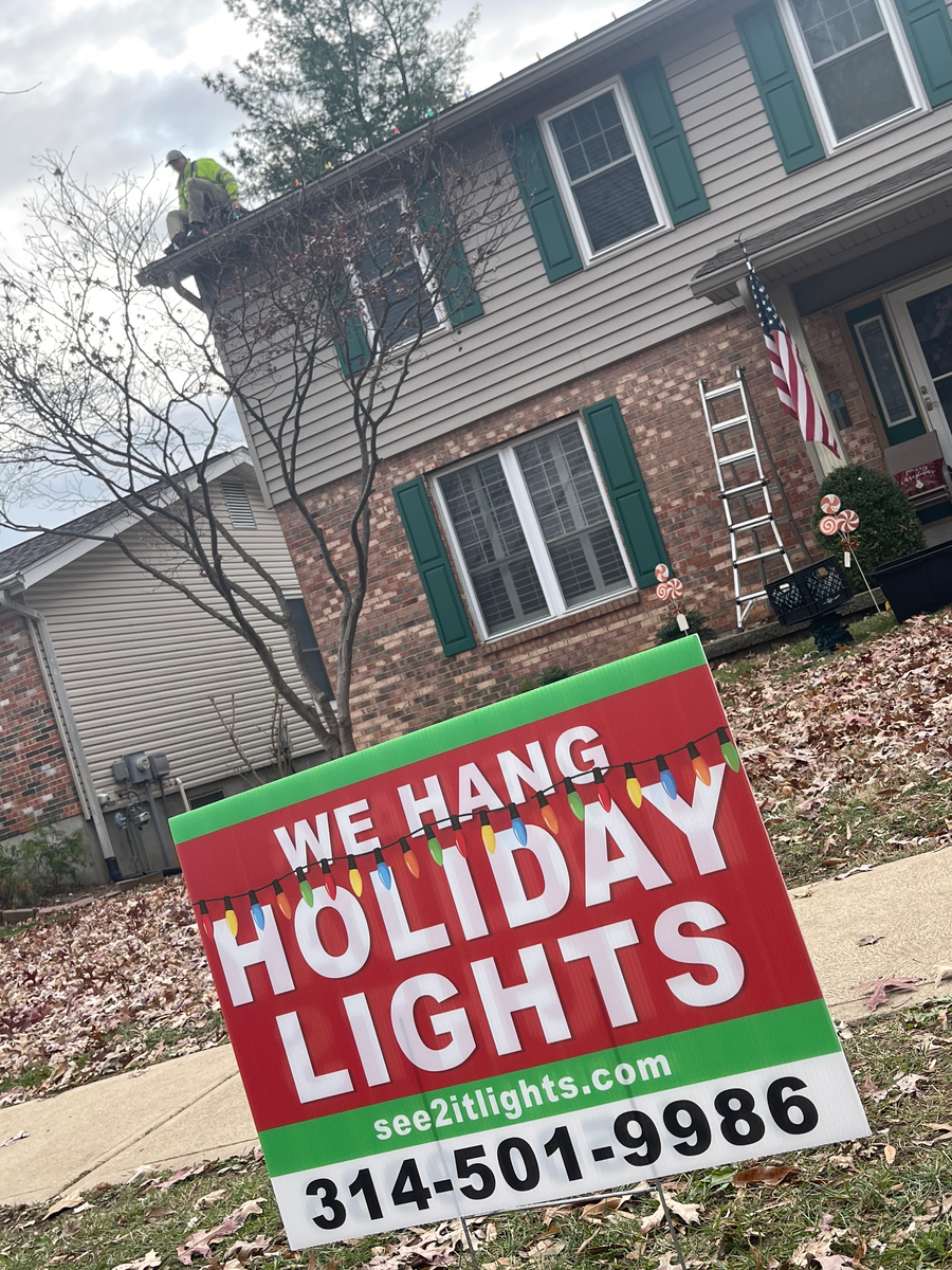 Christmas Lights for See2it Clean in St Louis, MO