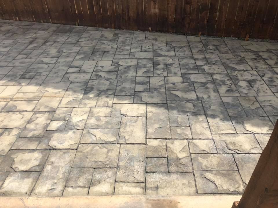 Stamped Concrete Installation for Ramos Masonry & Concrete Construction LLC in Clyde, TX