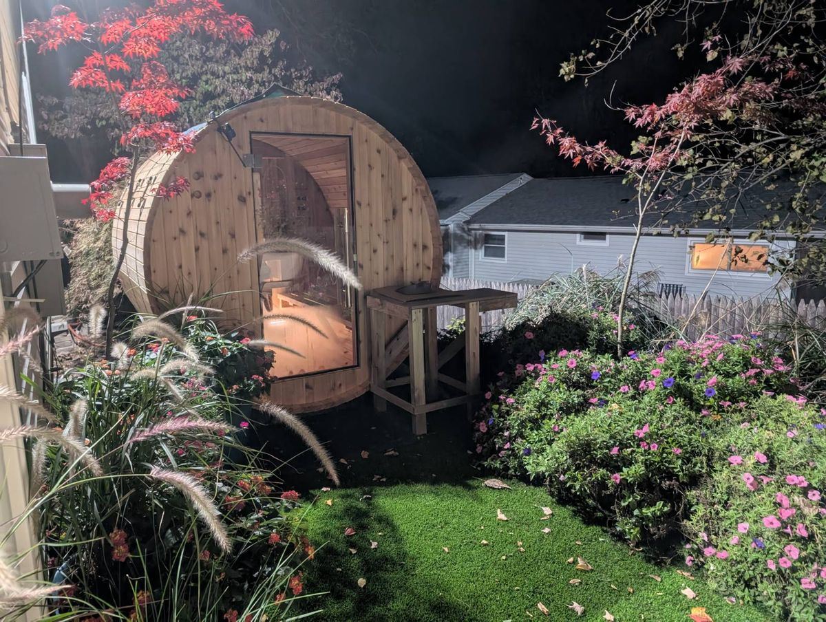 Sauna Installation for Evolution Earthscapes, LLC in Ludlow, MA