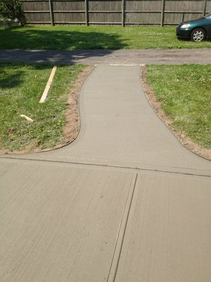 Sidewalk Installation for Azores Concrete L.T.D. in Port Jefferson Station, NY