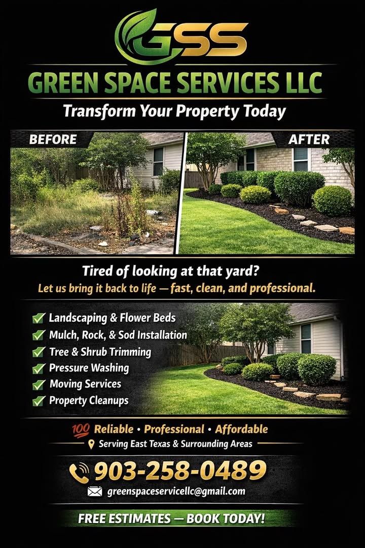 Sodding for Green Space Service LLC in Tyler, TX