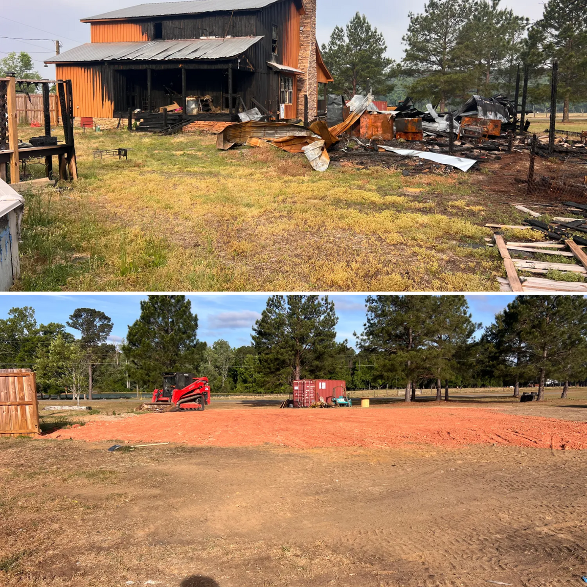 Grading for Coursey Construction in Metter, GA