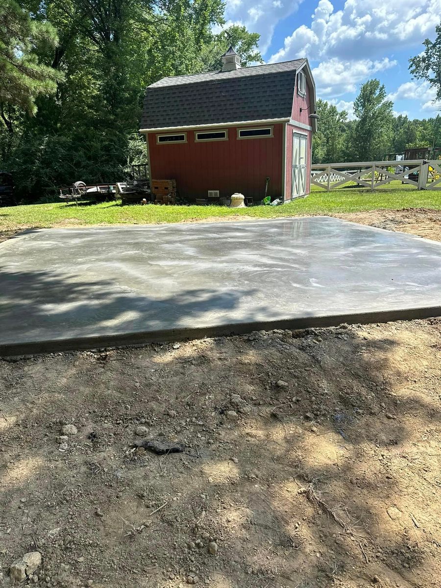 Concrete Slab Construction for JMD Concrete Company in Gilmer,  TX