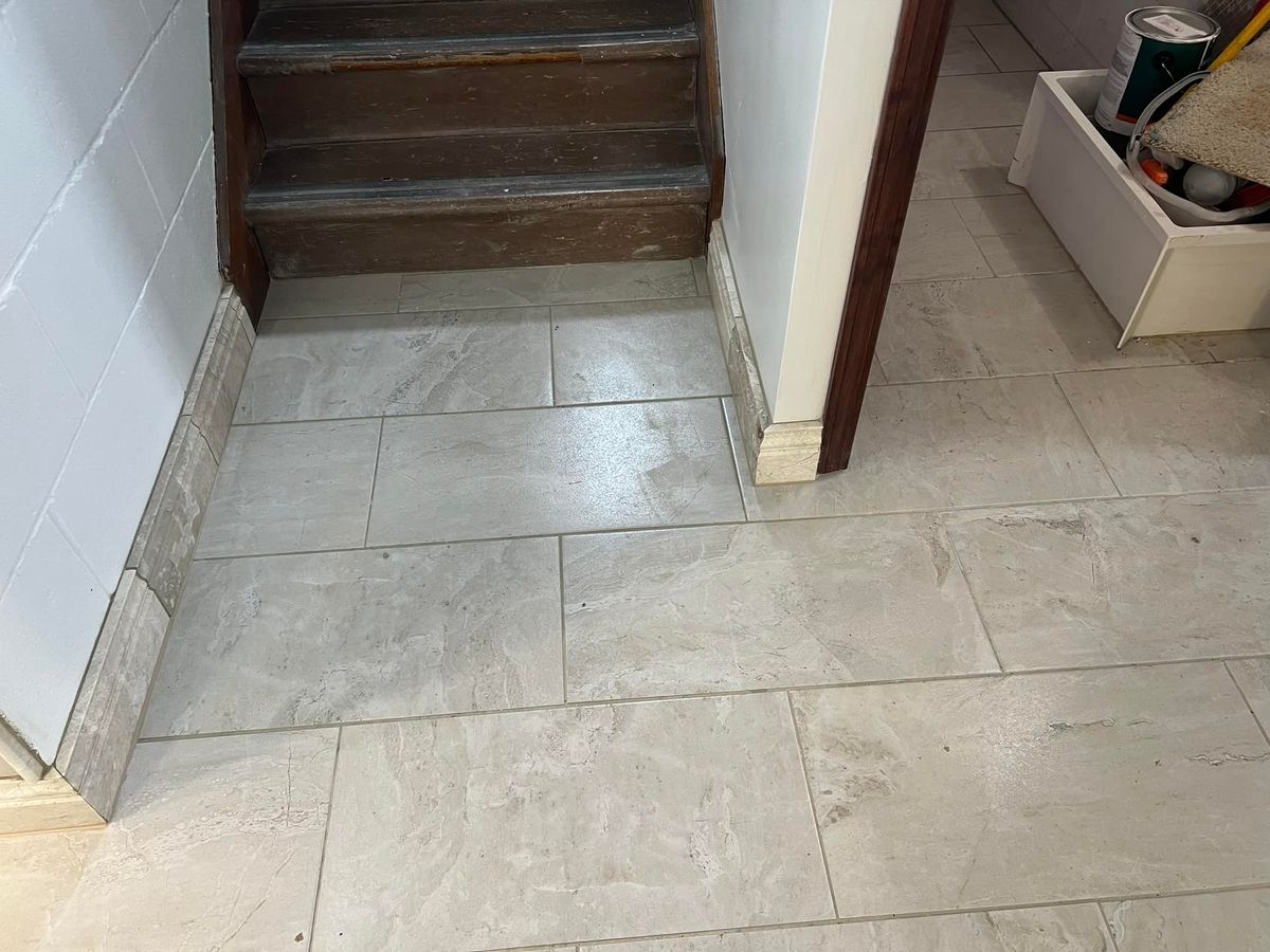 Kitchen Counter Tiling for Zenus Custom Tile in Kansas City, MO