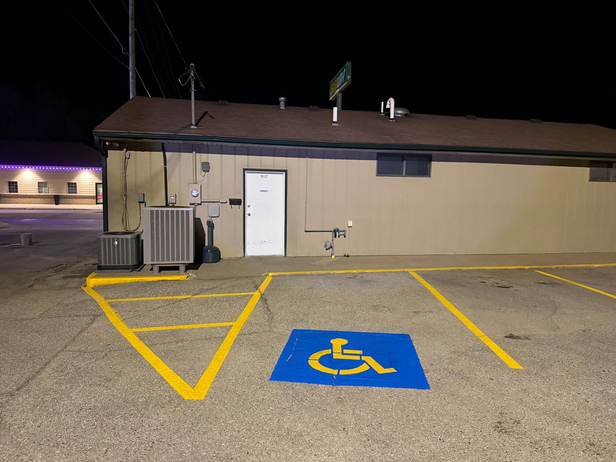 Line Striping for Midwest Line Striping LLC in Spirit Lake, IA