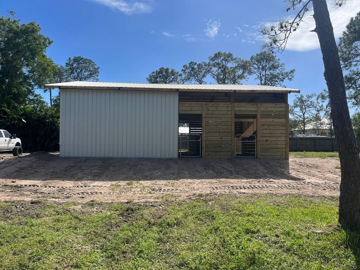 Barns for Florida Native Equestrian Development in Central Florida, FL
