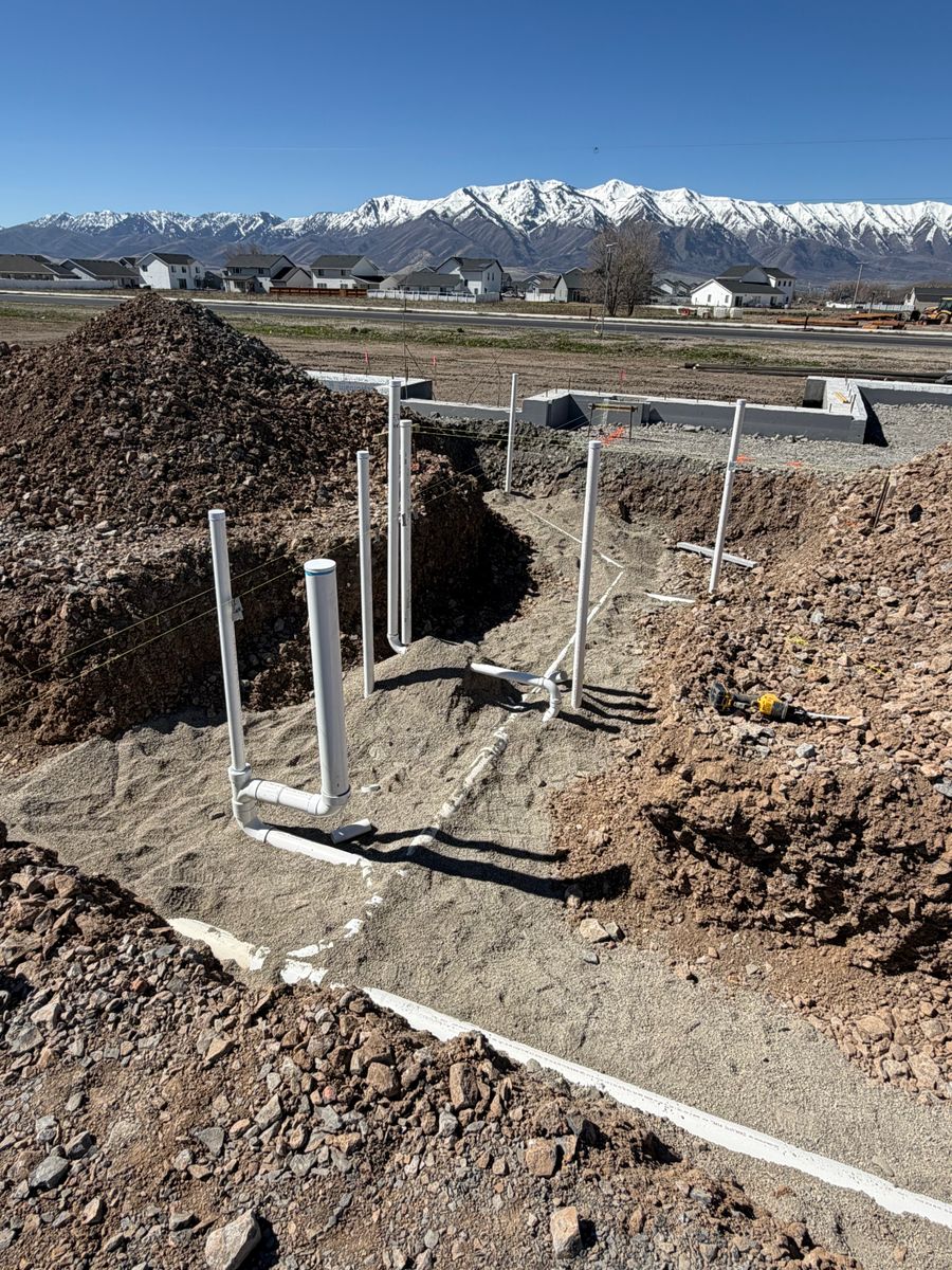 Site Grading for Double C Plumbing & Excavation in Tremonton, UT