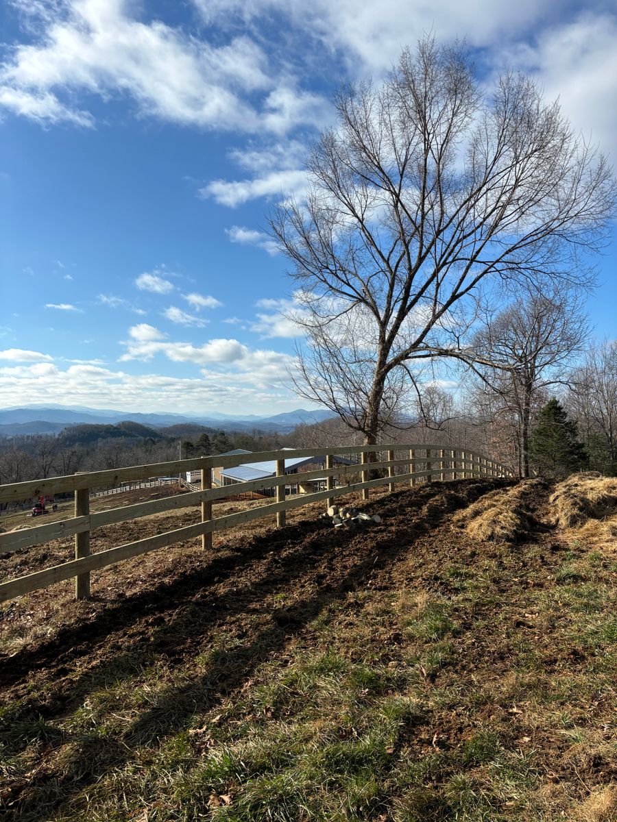 Grading & Excavating for LB Fencing & Services in Archdale, NC