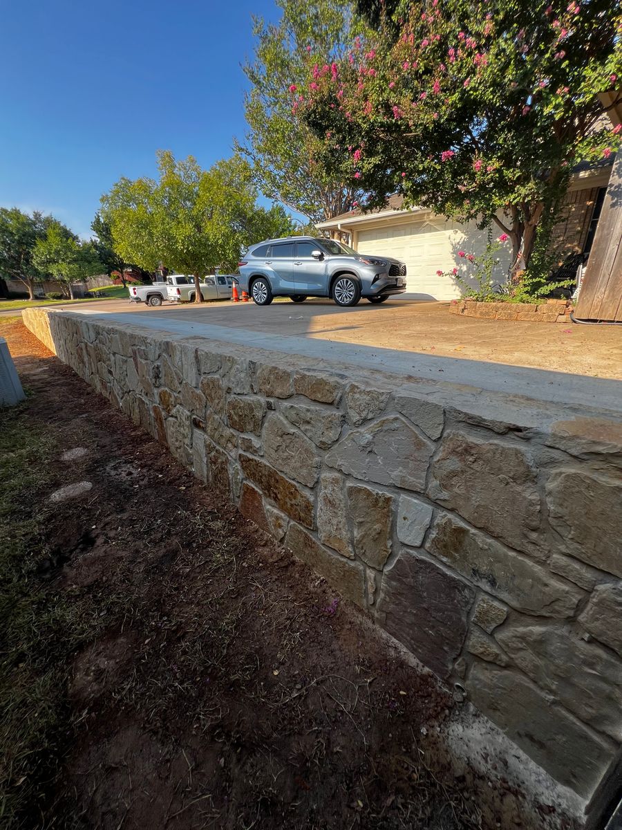 Retaining Walls for BW Concrete Contracting LLC in Fort Worth, TX