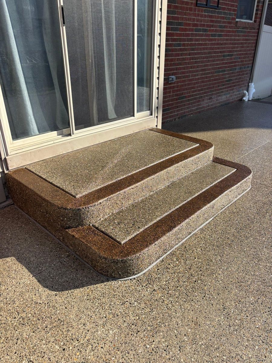 Stamped Concrete Installation for DeLeòn Cement in Detroit, MI