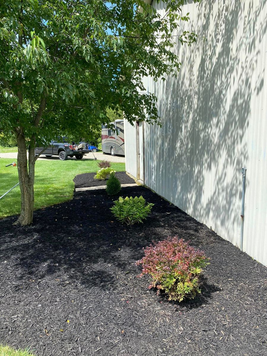 Mulch Installation for OT Lawn and Landscaping LLC in Carey, OH