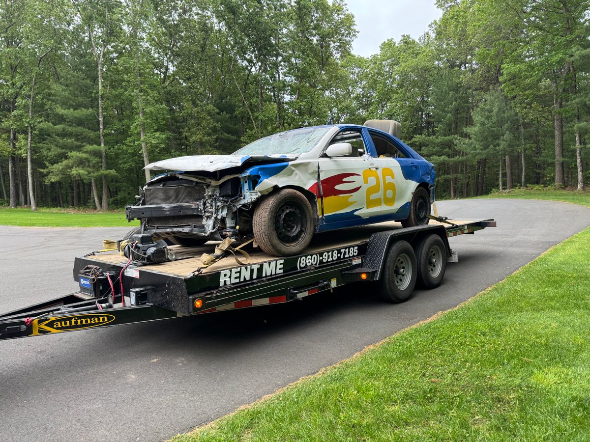 Tilt Deck Car Hauler for Chapman Rentals in Ellington, CT
