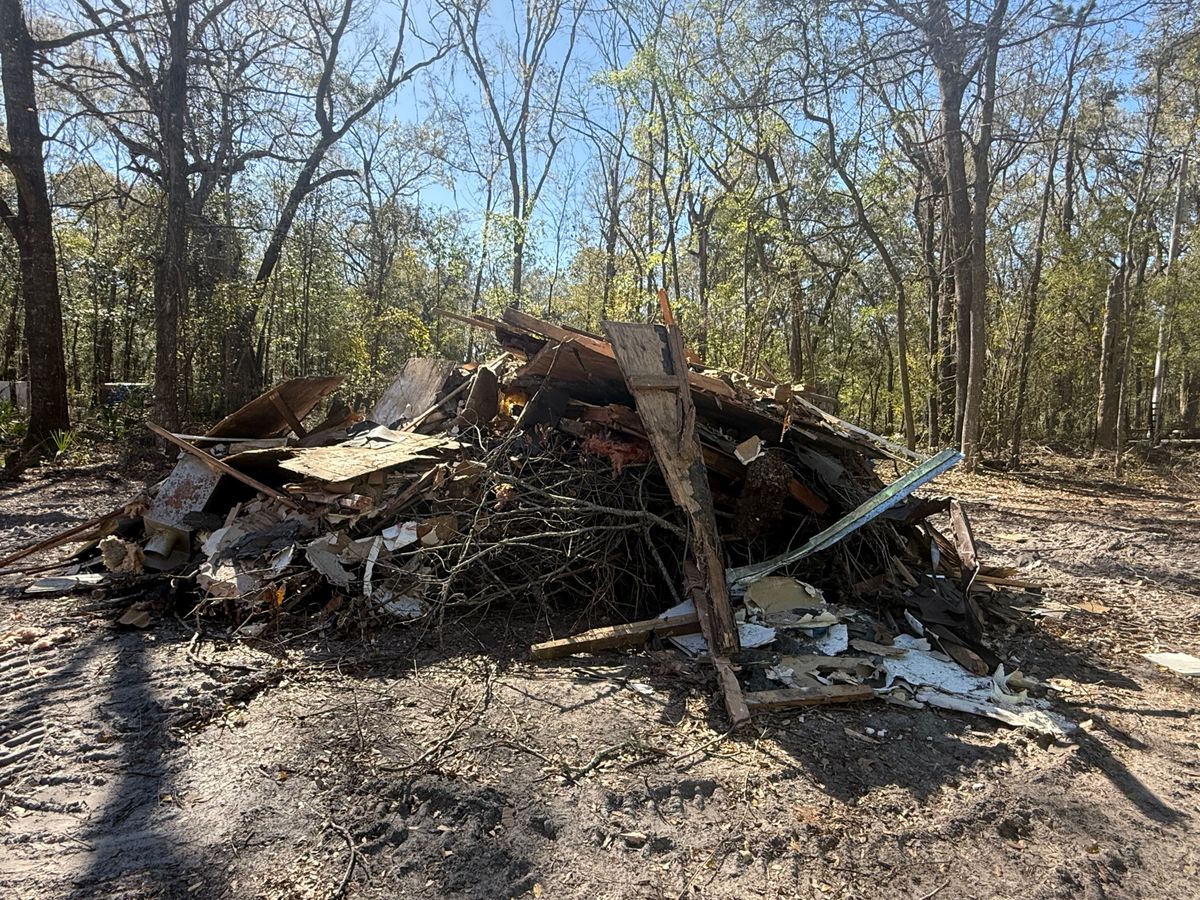 Structural Demolition for Family Roots Landworks and Debris Removal in Newberry, FL