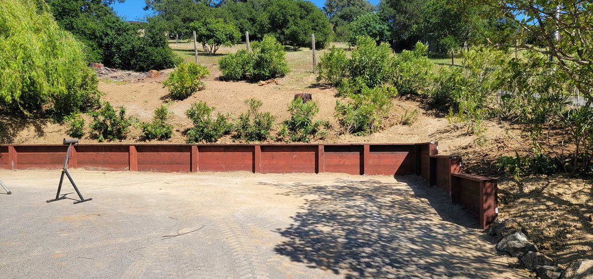 Retaining walls for Ren Levine Construction in Novato, CA