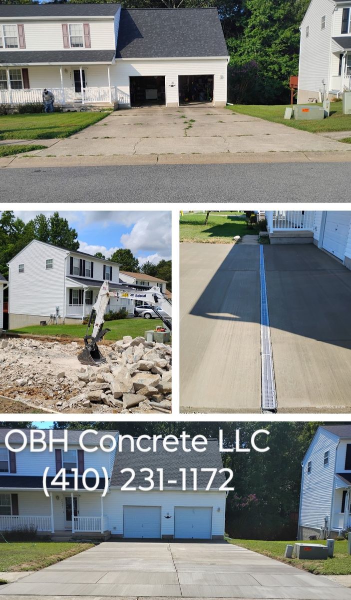 Concrete for OBH Concrete LLC in Lusby, MD