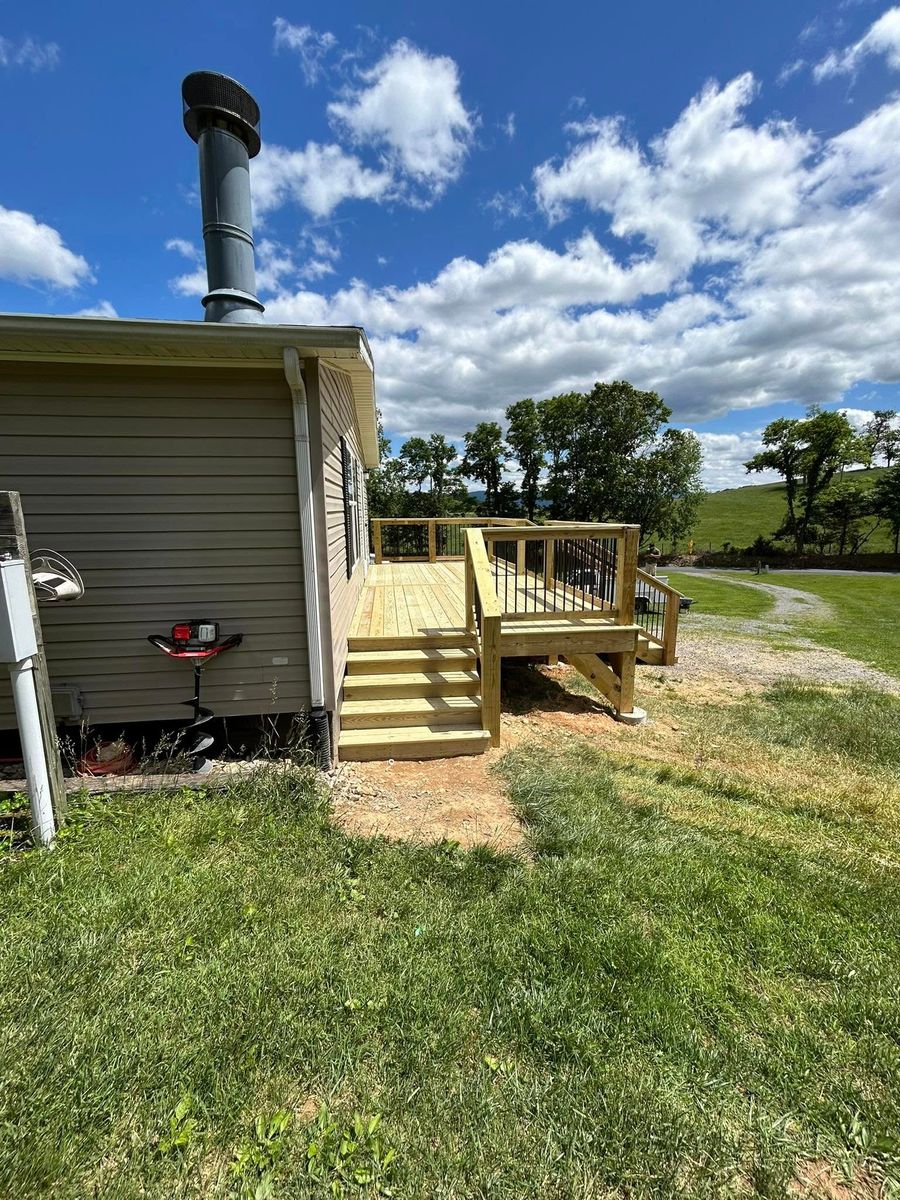 Deck & Patio Installation for E&H Contracting in Staunton, VA