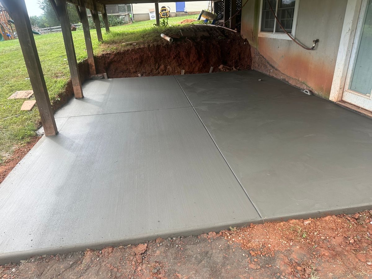 Concrete Installation for ALPHA LANDSCAPES in Culpeper, VA