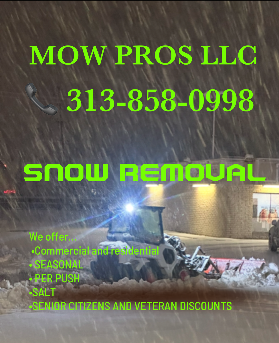 Snow Removal for Mow Pros in Westland, MI