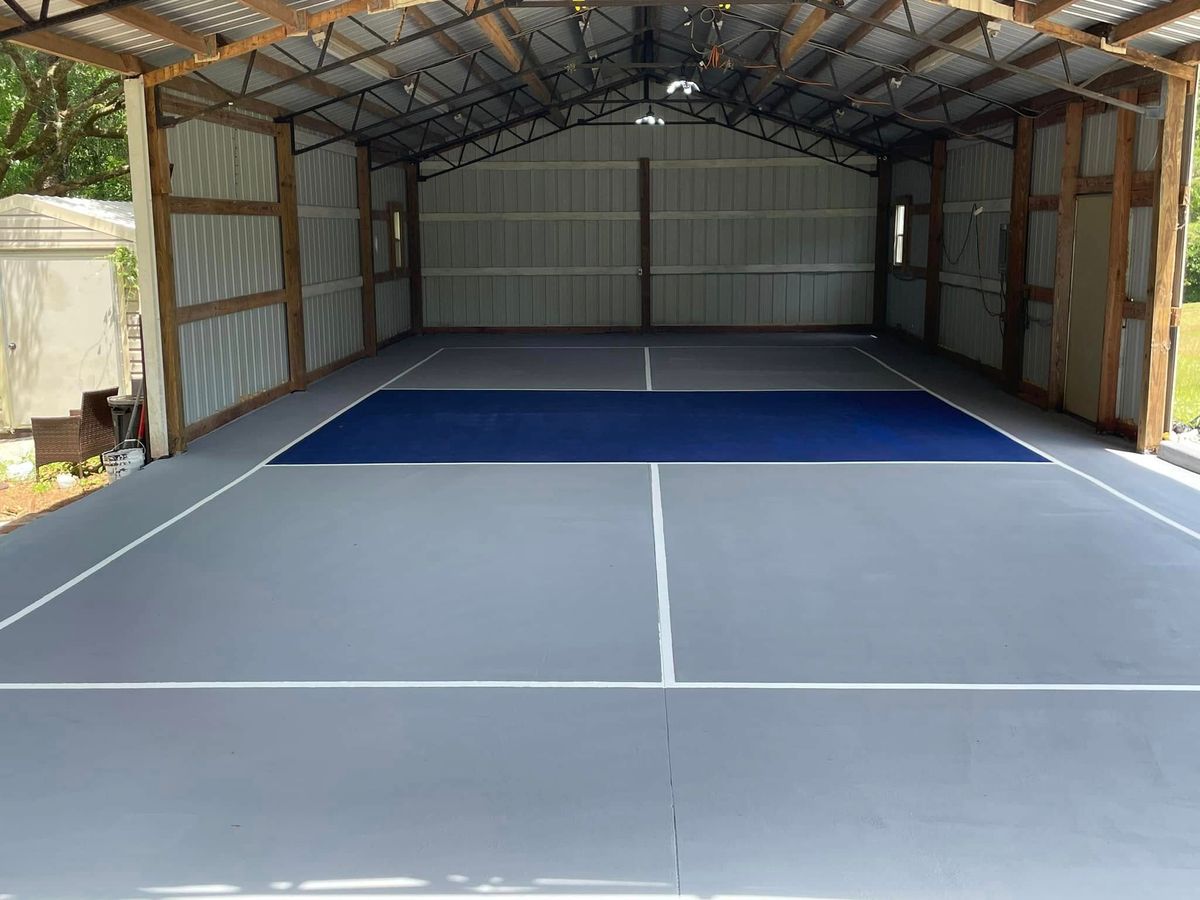 Custom Pickleball Courts for Ferrell’s Professional Painting & Home Services LLC in Panama City Beach, FL