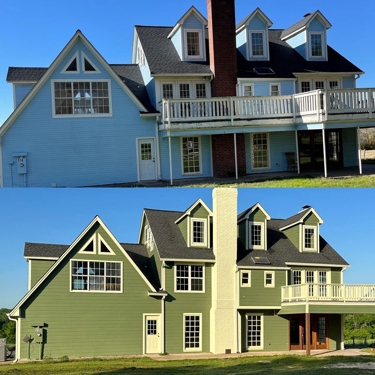 Interior and Exterior Painting for CWC Custom Homes & Barndominiums in Snook, TX