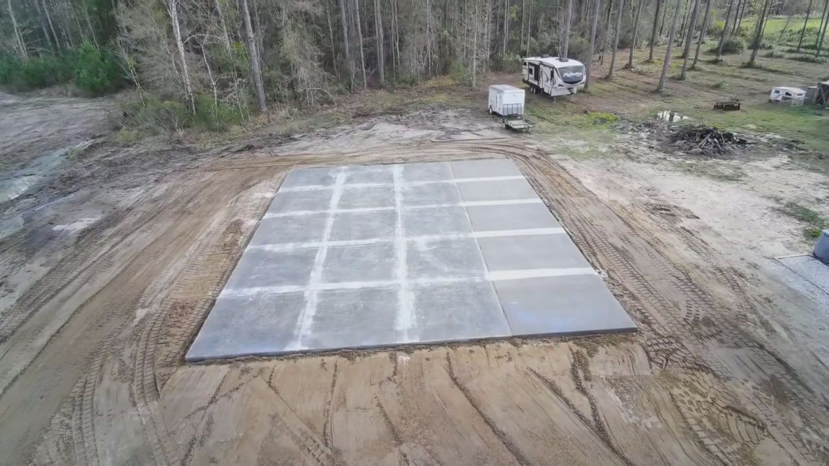 Foundation Laying for Sloan's Concrete in Hilliard, FL