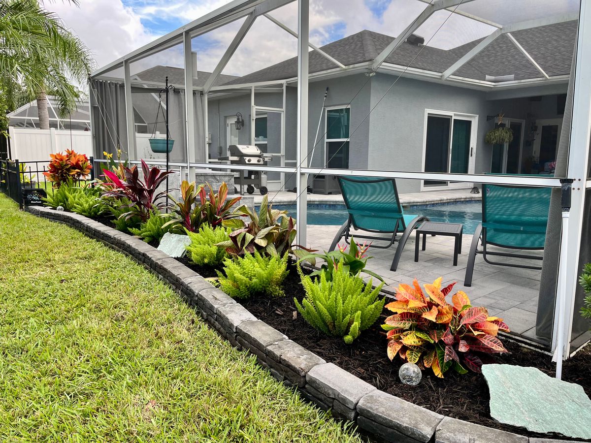 Landscape Design and Installation for Verimay's Garden and Landscaping in Hillsborough County, FL