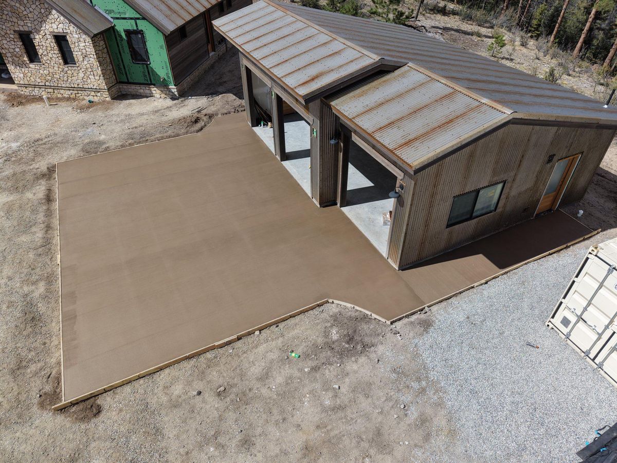 stamped concrete for EHJP Masonry in Silverthorne, CO