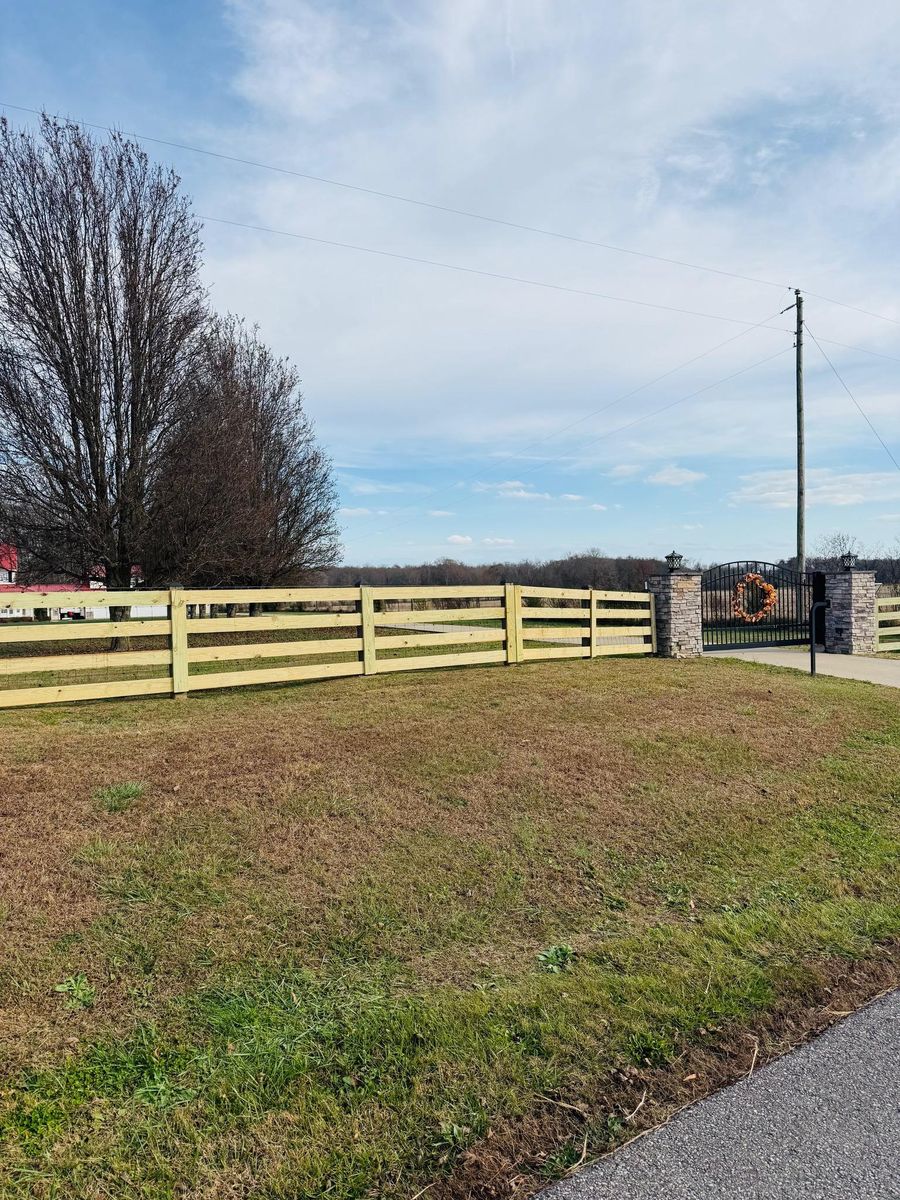 Fence Installation for Ap’s Fencing in McMinnville, TN