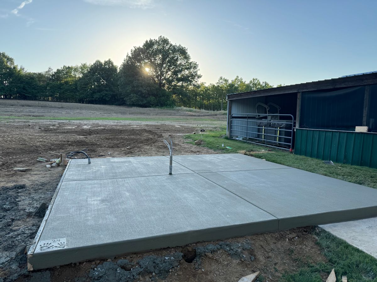 Concrete Slab Construction for Ramsey Concrete Construction in Covington, TN