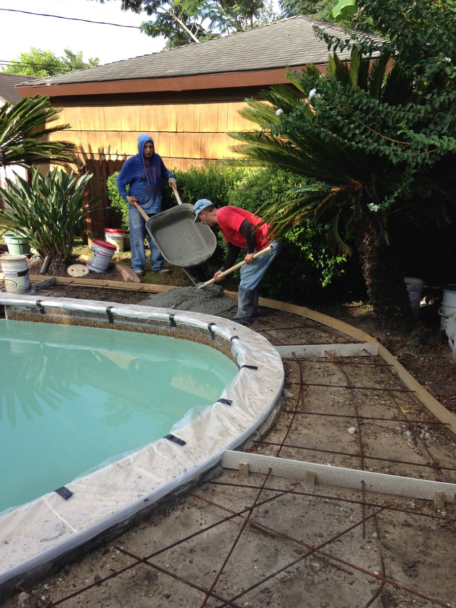 Pool Remodels for Texas Curb N Borders in Houston, TX