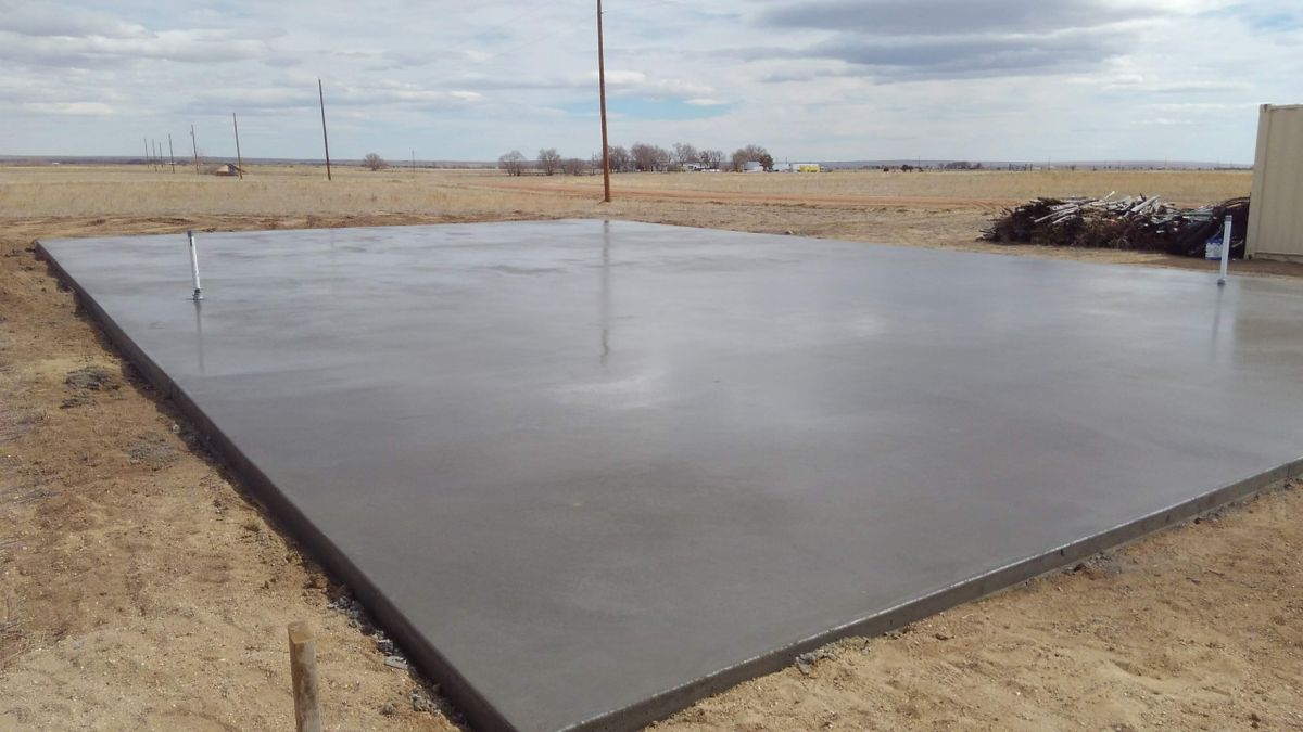 Concrete Slab Construction for Preciado Concrete LLC in Colorado Springs, CO